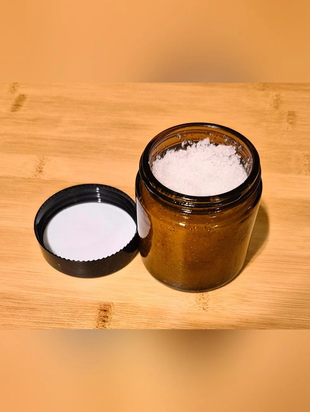Handmade Mediterranean Sea Salt Scrub With Tea Tree Essential Oil - 4 oz. Jar